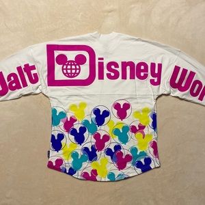 Disney White and Pink Long Sleeve Tee